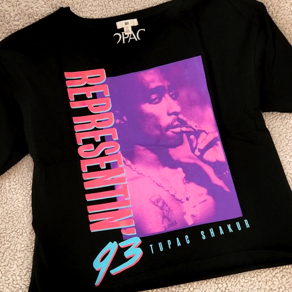 Tupac '93 Representin Oversized Crop